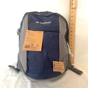 outdoor products backpack,Traverse day pack, blue and gray, multiple pockets